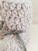 Load image into Gallery viewer, Fleece Slippers - Grey Sparkle