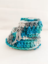 Load image into Gallery viewer, Vegan Slippers -  Teal Stripe