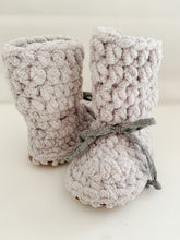 Load image into Gallery viewer, Fleece Slippers - Grey Sparkle
