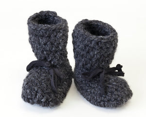 Wool Blend Slippers - Charcoal